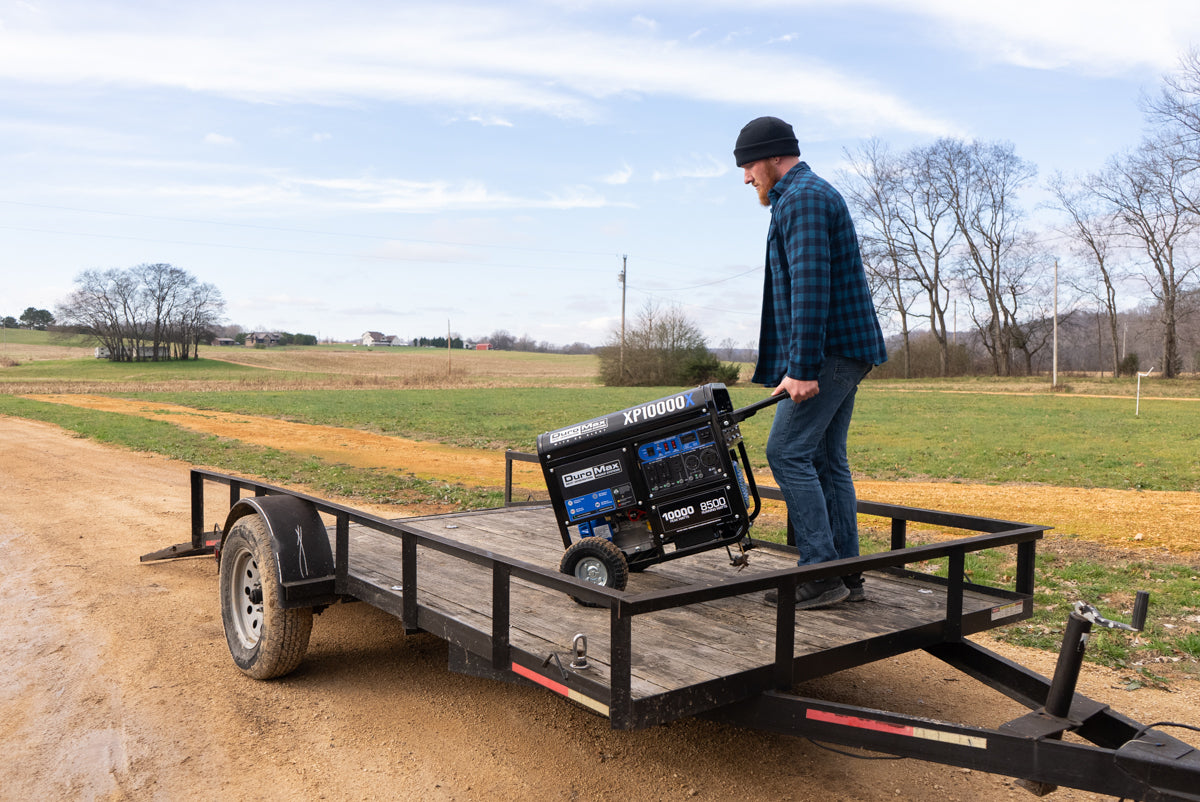 10,000 Watt Portable Gasoline Generator with CO Alert - Reliable Backup Power for Home, Camping & Emergency Use
