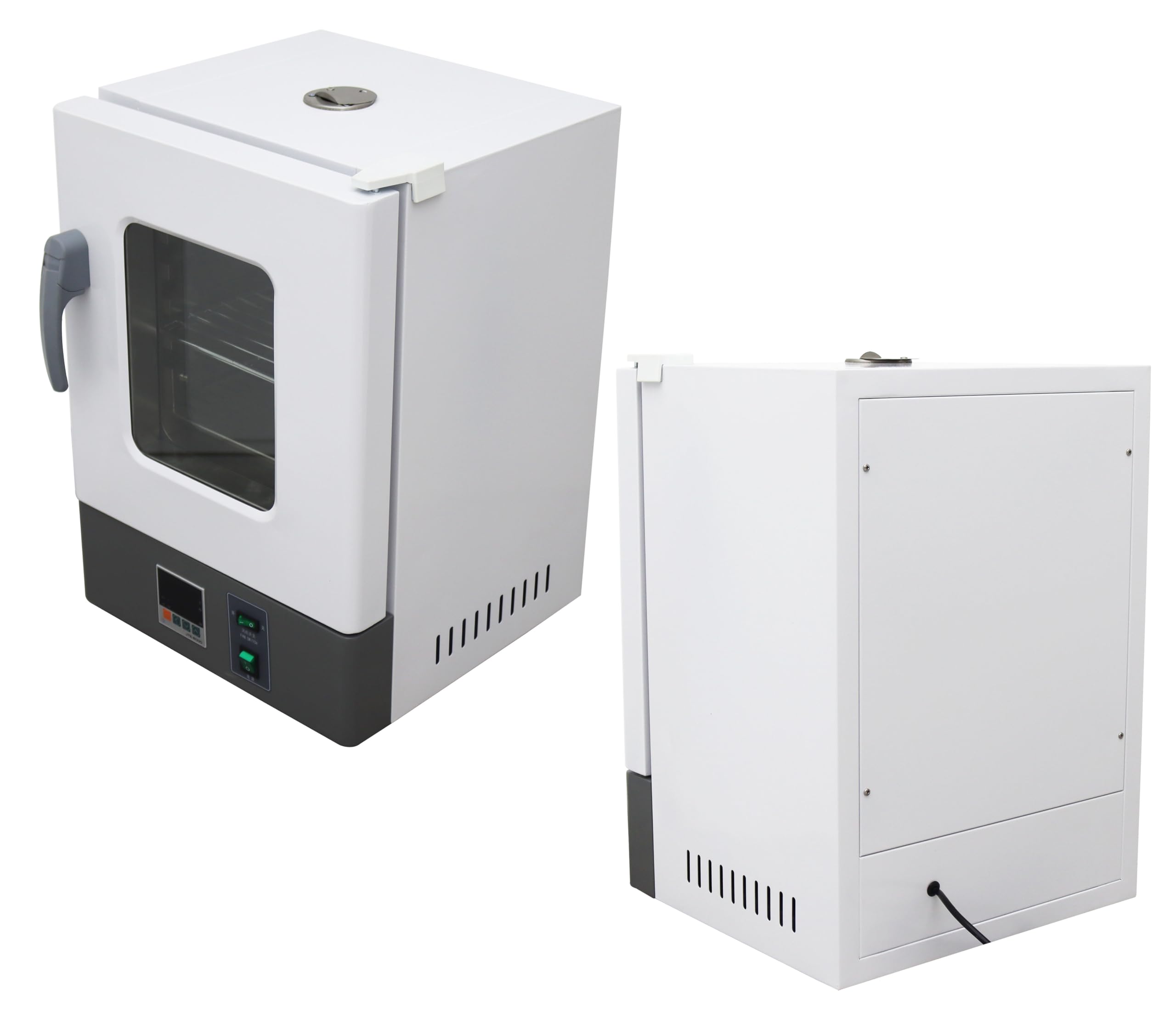 TECHTONGDA Digital Forced Air Convection Drying Oven - 9.84x10.23x10.63 Inch Chamber, Industrial Heat Treat & Lab Temperature Control with Independent Fan - Perfect for Baking, Curing, Sterilizing & Material Testing