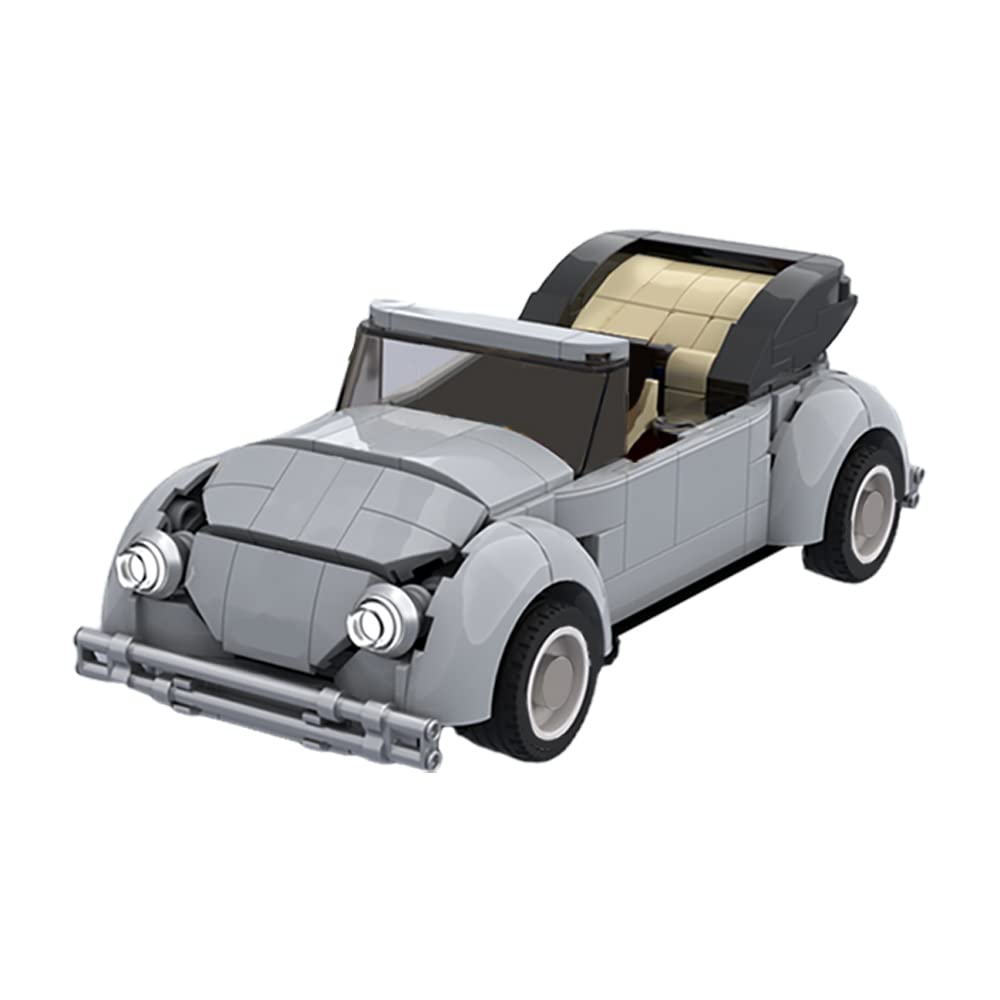 WiMiU Beetle 4-Wheel Cabriolet 79' Building Kit - 344PCS Creative Convertible Car Model Toy, Open-Top Vehicle Construction Blocks for Kids & Boys - Perfect for STEM Learning, Birthday Gifts & Collectible Display
