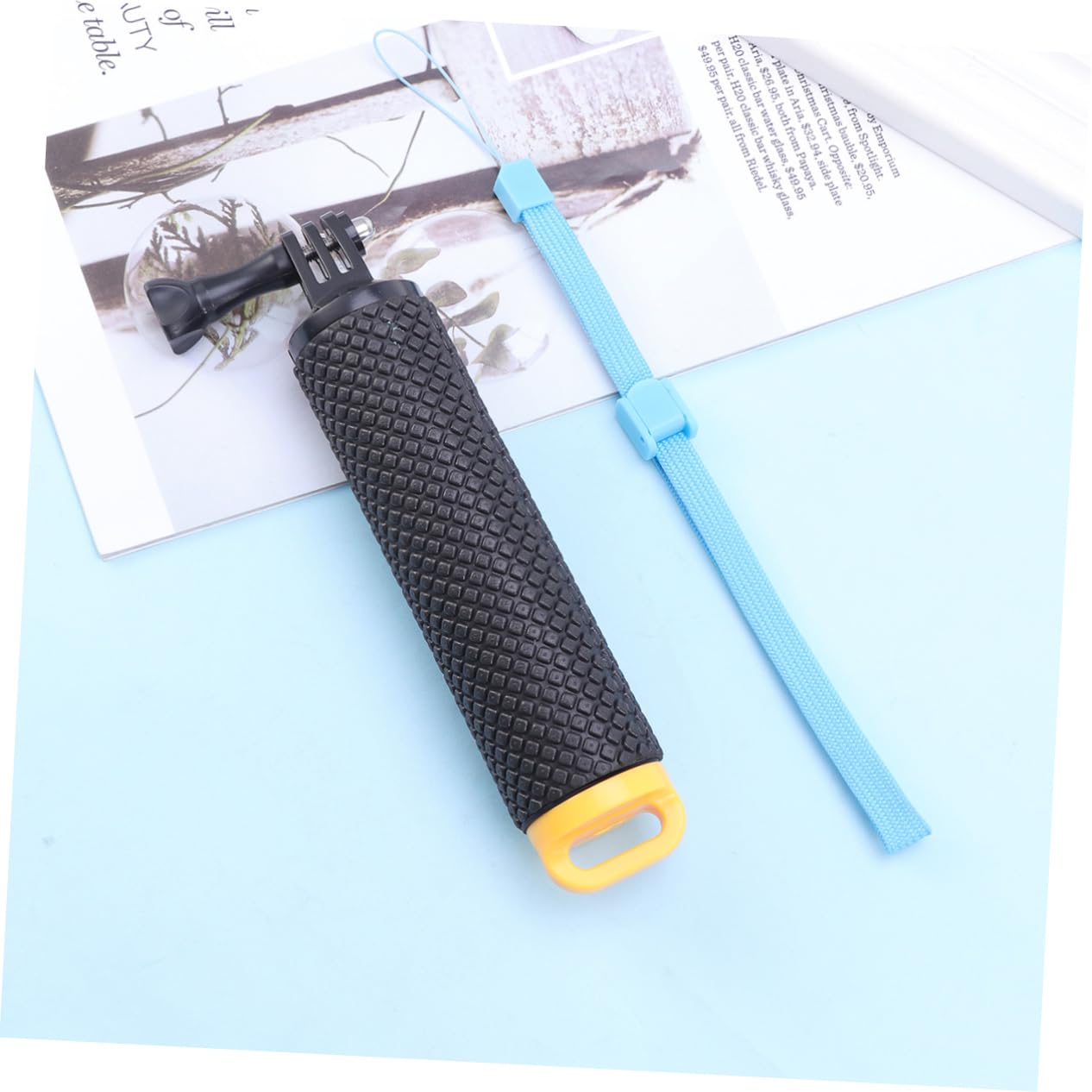 OSALADI Floating Stick Hand Grip - Compact Lightweight Action Camera Accessory for Diving, Snorkeling & Water Sports (Yellow) | Perfect for GoPro, DJI & Underwater Photography