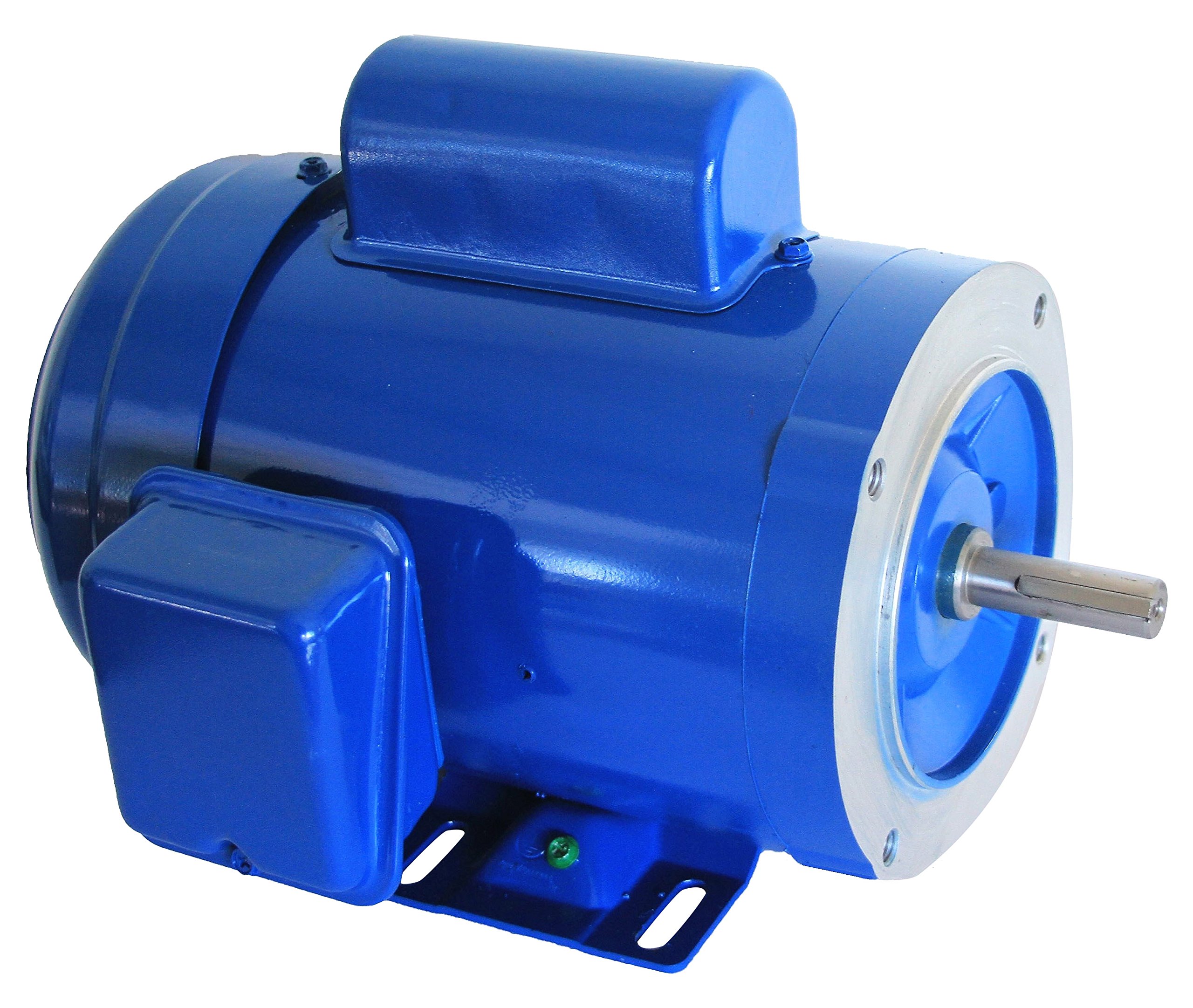 Hallmark Industries MA0507A 3/4 HP AC Motor - 1725 RPM, 1 Phase 60Hz, 115/208-230V, 56C/TEFC, Capacitor Start with Foot Mount, SF 1.15, Steel Frame (Single Unit) - Ideal for Pumps, Fans, and Industrial Machinery