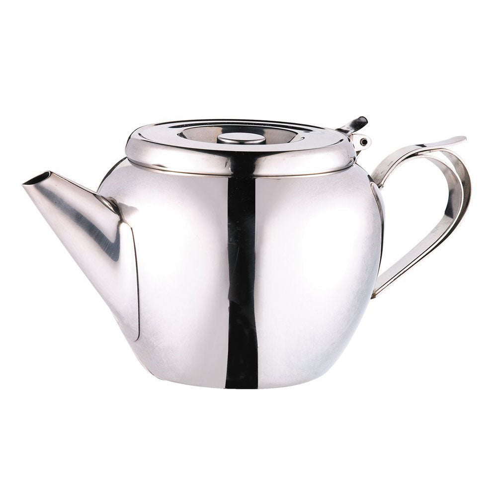 Browne 515151 Contemporary Teapot - 20 oz Ceramic Tea Pot with Infuser, Perfect for Loose Leaf Tea & Herbal Brewing - Ideal for Home, Office & Gift Giving