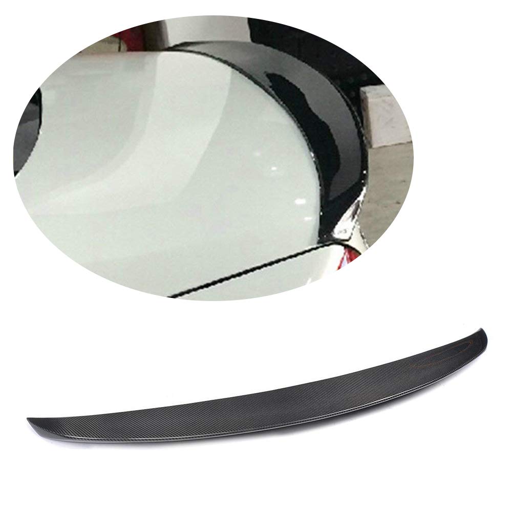Carbon Fiber Trunk Spoiler for Infiniti G35 G25 G37 Q40 2007-2015 Sedan - High Kick Duckbill Rear Wing Lip with Circular Hole - Factory Direct - Perfect for Car Enthusiasts & Street Racing Upgrades