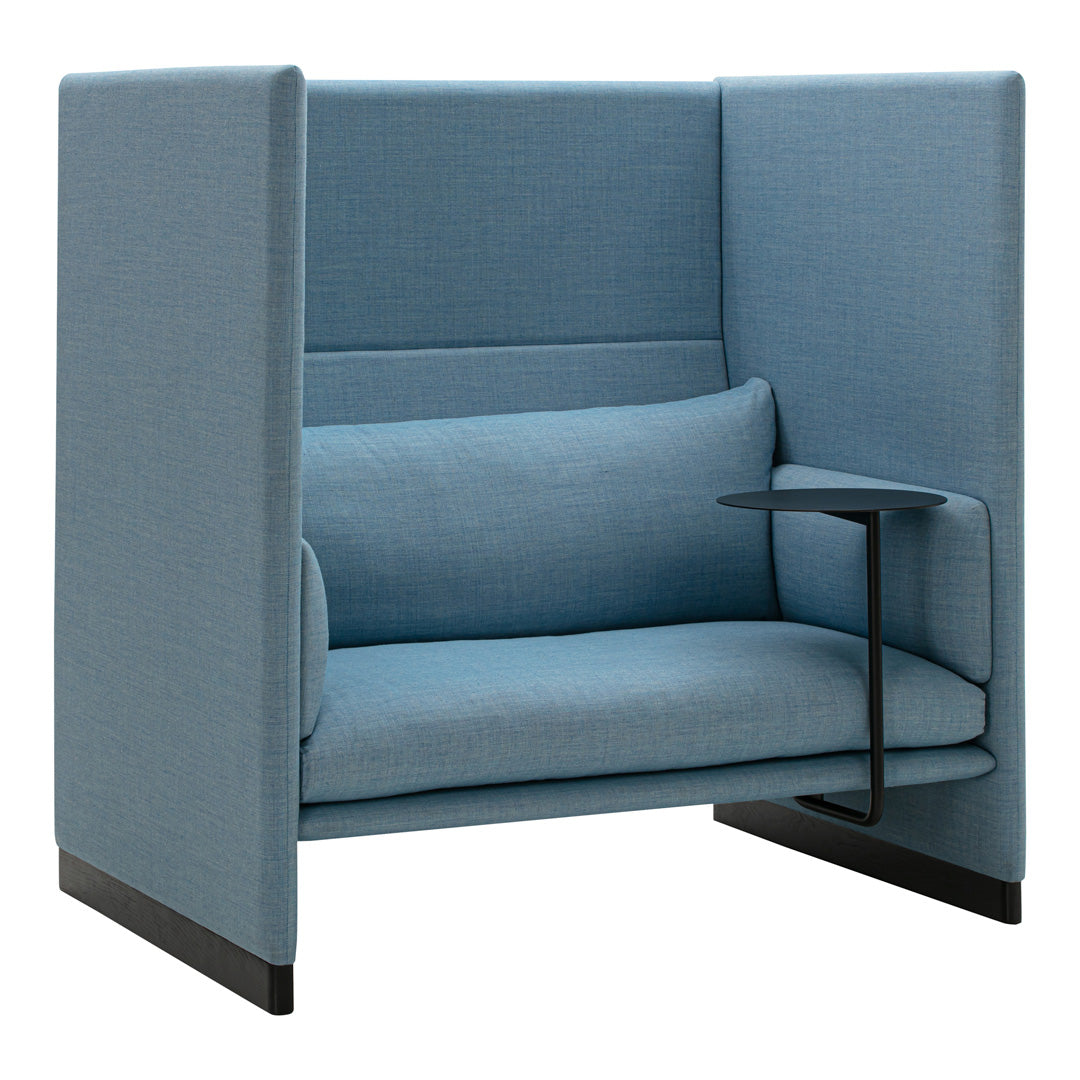 Sebastian Herkner Case Sofa Table by Wendelbo - Modern Side Table for Living Room, Bedroom & Office - Stylish End Table with Wooden Frame & Glass Top
