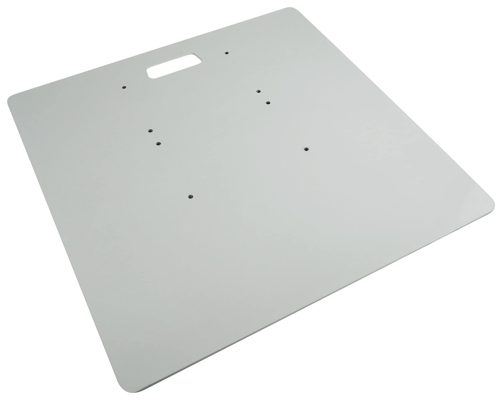 Rockville Black Totem Plates for RTP33-TV Speaker Stands | Top & Bottom Mounting Plates | Convert White Stands to Black | Perfect for Home Theater & Studio Speaker Setups