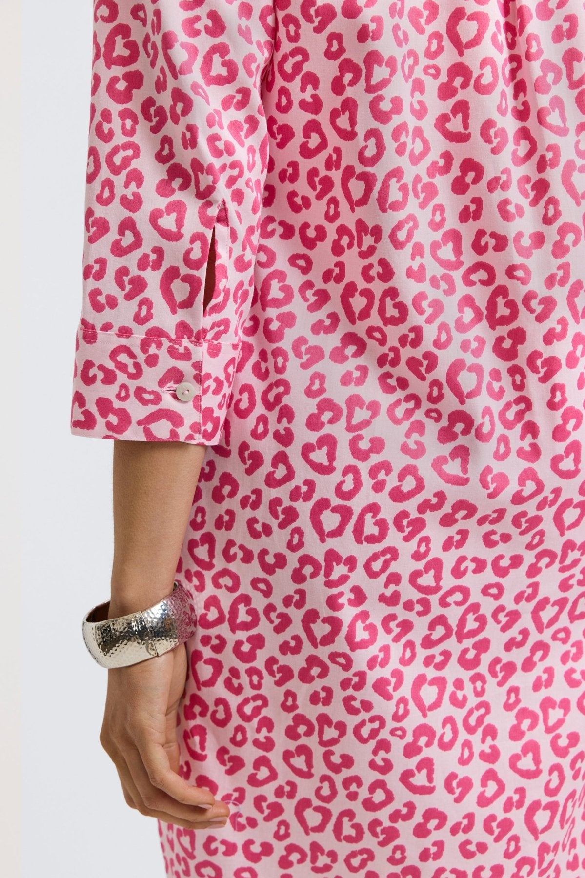 Sloane Tonal Cheetah Print 3/4 Sleeve Wrap Dress for Women | Flattering A-Line Silhouette | Perfect for Office Wear, Cocktail Parties & Date Nights