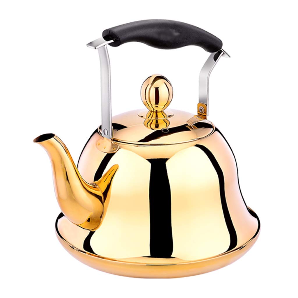 Premium Stainless Steel Whistling Tea Kettle - 3.2 Quart Stovetop Teapot with Mirror Finish for Fast Boiling | Ideal for Tea, Coffee & Hot Beverages | Perfect for Home, Office & Camping Use