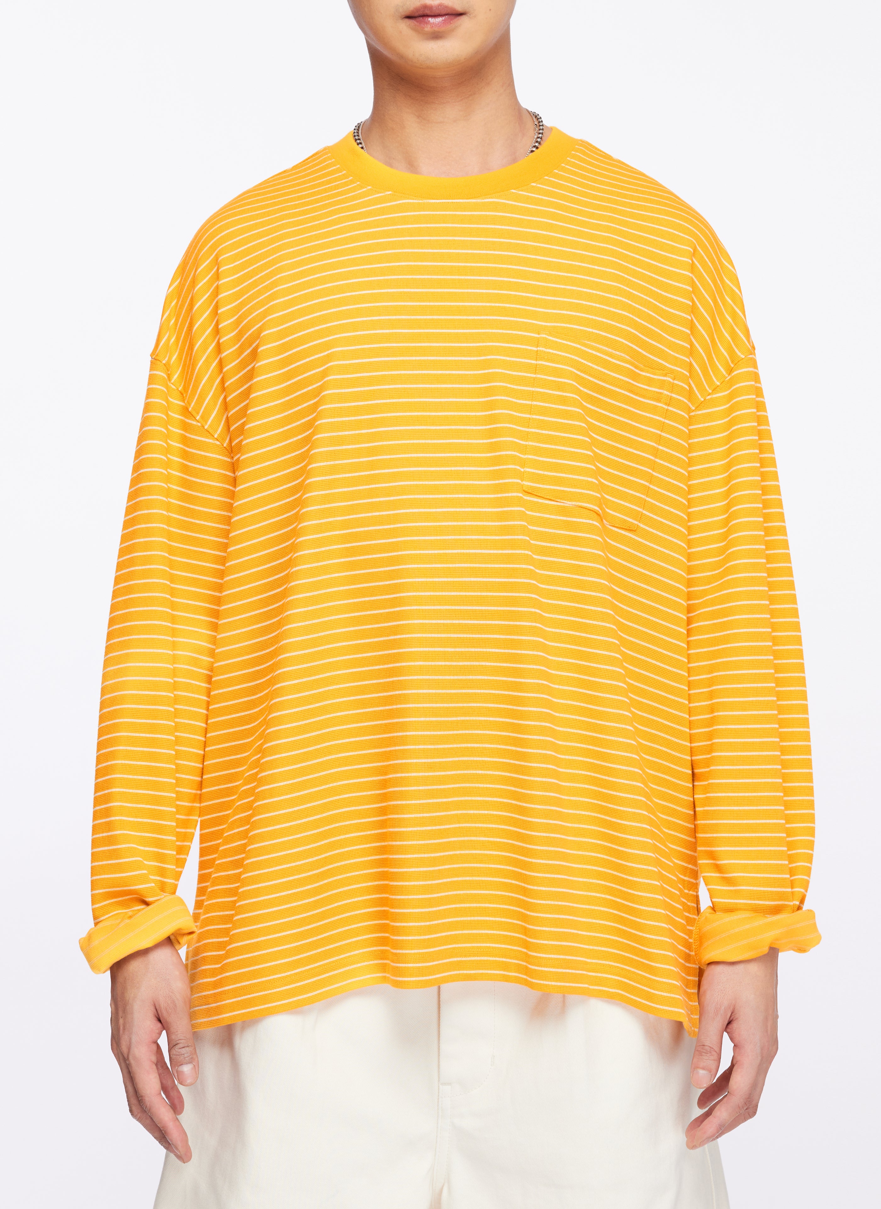 Jacquard Embroidered Long Sleeve Blouse with Border Design - Elegant Women's Tops for Work, Party & Special Occasions