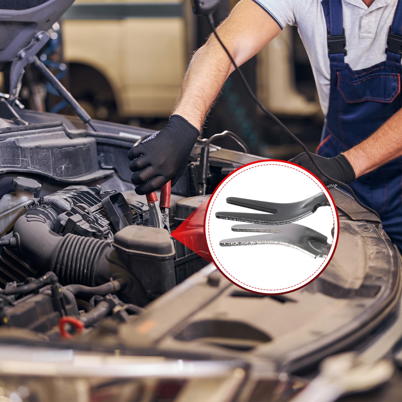 HARFINGTON Hose Clamp Pliers - Spring Clips Hose Remover Tool for Fuel, Coolant, Radiator & Heater Water Lines - Professional Automotive Repair Kit for Vehicle Maintenance (Ideal for Mechanics & DIY Car Enthusiasts)