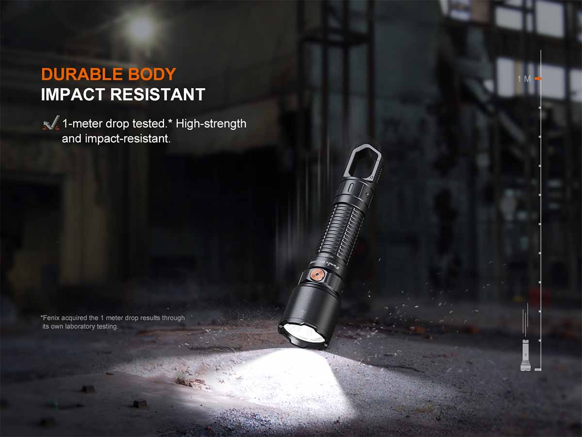 Fenix WF25RM Rechargeable Work Flashlight with Charging Dock - 1200 Lumens, IP68 Waterproof, Durable LED Flashlight for Camping, Hiking, Emergency & Outdoor Activities
