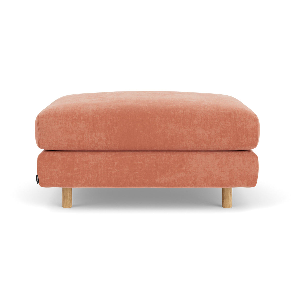 Dylan Fabric Ottoman - Soft and Stylish Footrest, Storage Bench, Living Room Accent Piece - Perfect for Small Spaces, Bedroom, or Lounge Area