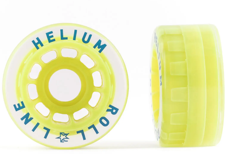 Roll Line Helium Roller Wheels 63D - Premium Indoor Skating Wheels for Artistic & Figure Skating - Perfect for Rinks, Dance Floors & Smooth Surfaces