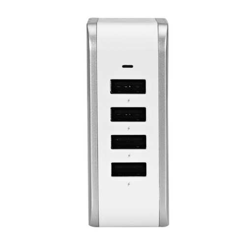 Earldom 5V 6.2A 4-Port USB Wall Charger for iPhone, Samsung, iPad, Tablet - Fast Charging Power Adapter for Home, Office & Travel