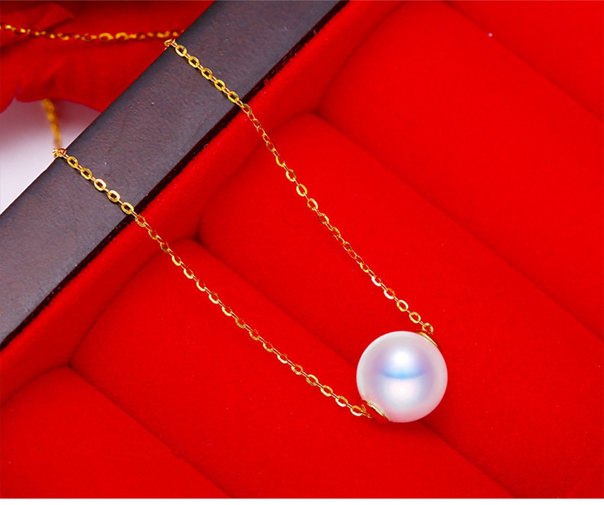 Luxury Tahitian Black Pearl & Akoya White Pearl Necklace - 18K Gold Pendant, AAAA+ Round Pearls - Elegant Fine Jewelry Gift for Women (Anniversary, Birthday, Valentine's Day, Mother's Day) - Perfect for Weddings, Parties & Special Occasions