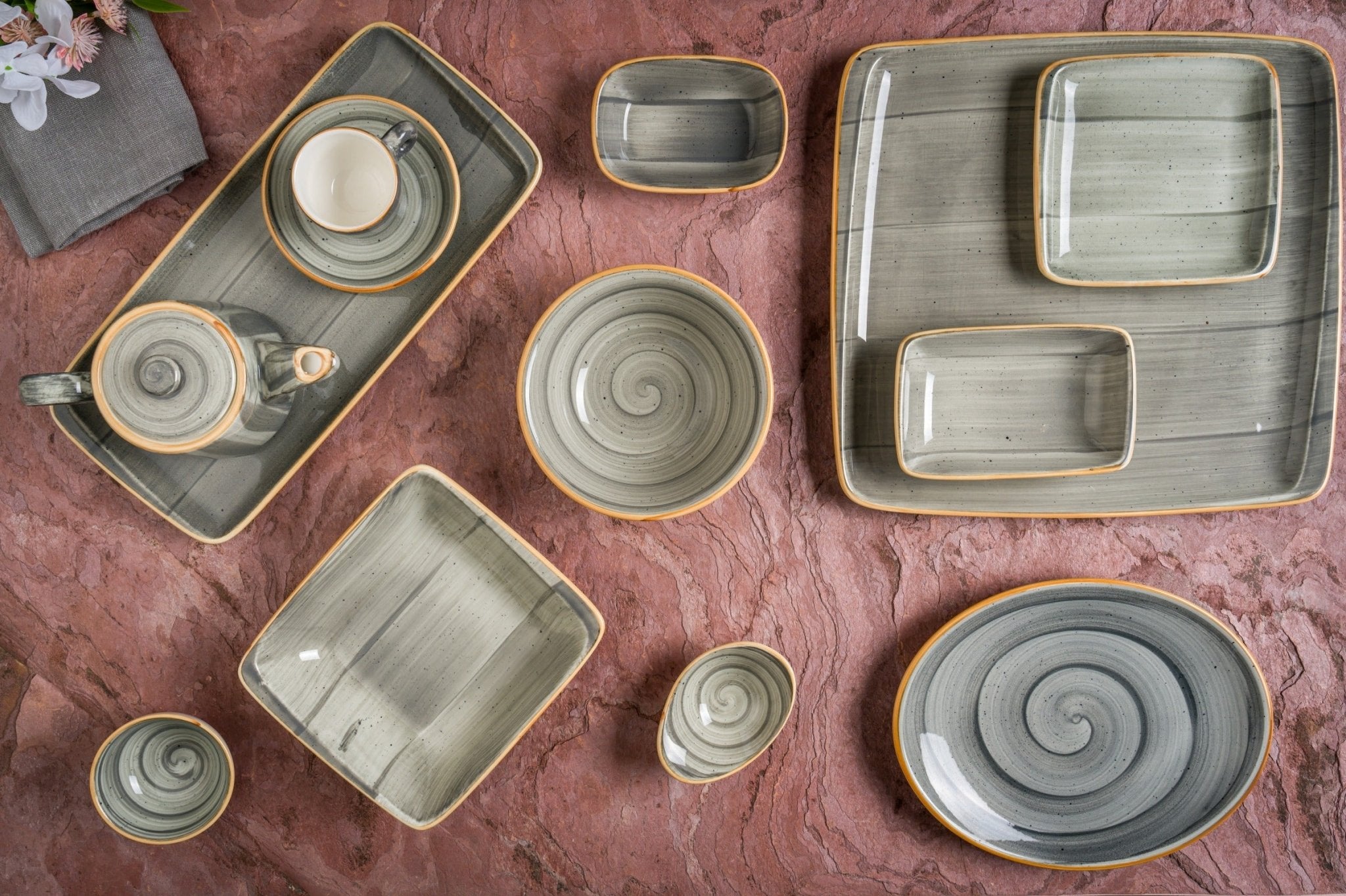 Aura Space Service Plate 6 cm (30cc) - Small Ceramic Appetizer Dish for Tapas, Sushi, Condiments - Perfect for Restaurants, Catering & Home Dining