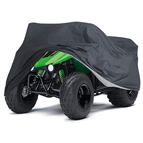 Waterproof ATV Motorcycle Cover - Universal Fit for Outdoor Use (Black, Size M)