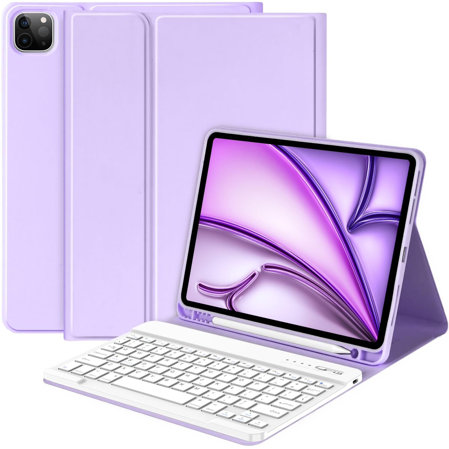 Premium Bluetooth Keyboard Case for iPad Air 11-inch (M2) 2024 & iPad Pro 11