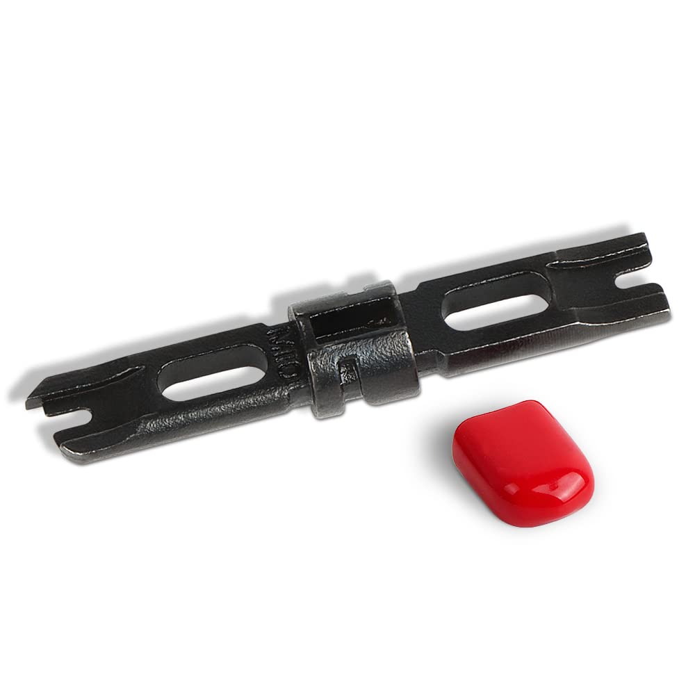 UVITAL 110 Type Standard Double-Ended Punch Down Blade for Impact Tool - Red Head Cap, with & without Cutter | Ideal for Network Cable Installation & Telecom Wiring