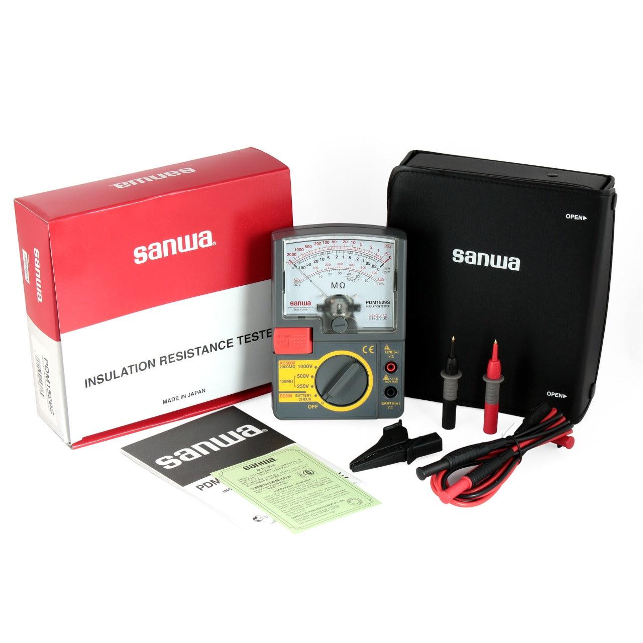PDM1529S Analog Insulation Tester - 1000V/500V/250V Portable Insulation Resistance Meter for Electrical Equipment Testing | Perfect for Electricians, HVAC Technicians & Industrial Maintenance
