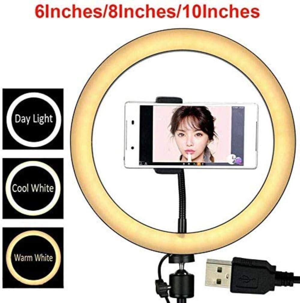 Professional 10-inch Ring Light with Tripod & Phone Holder for Beauty Makeup, Live Streaming, YouTube Videos, TikTok & Photography - Perfect for Content Creators & Vloggers
