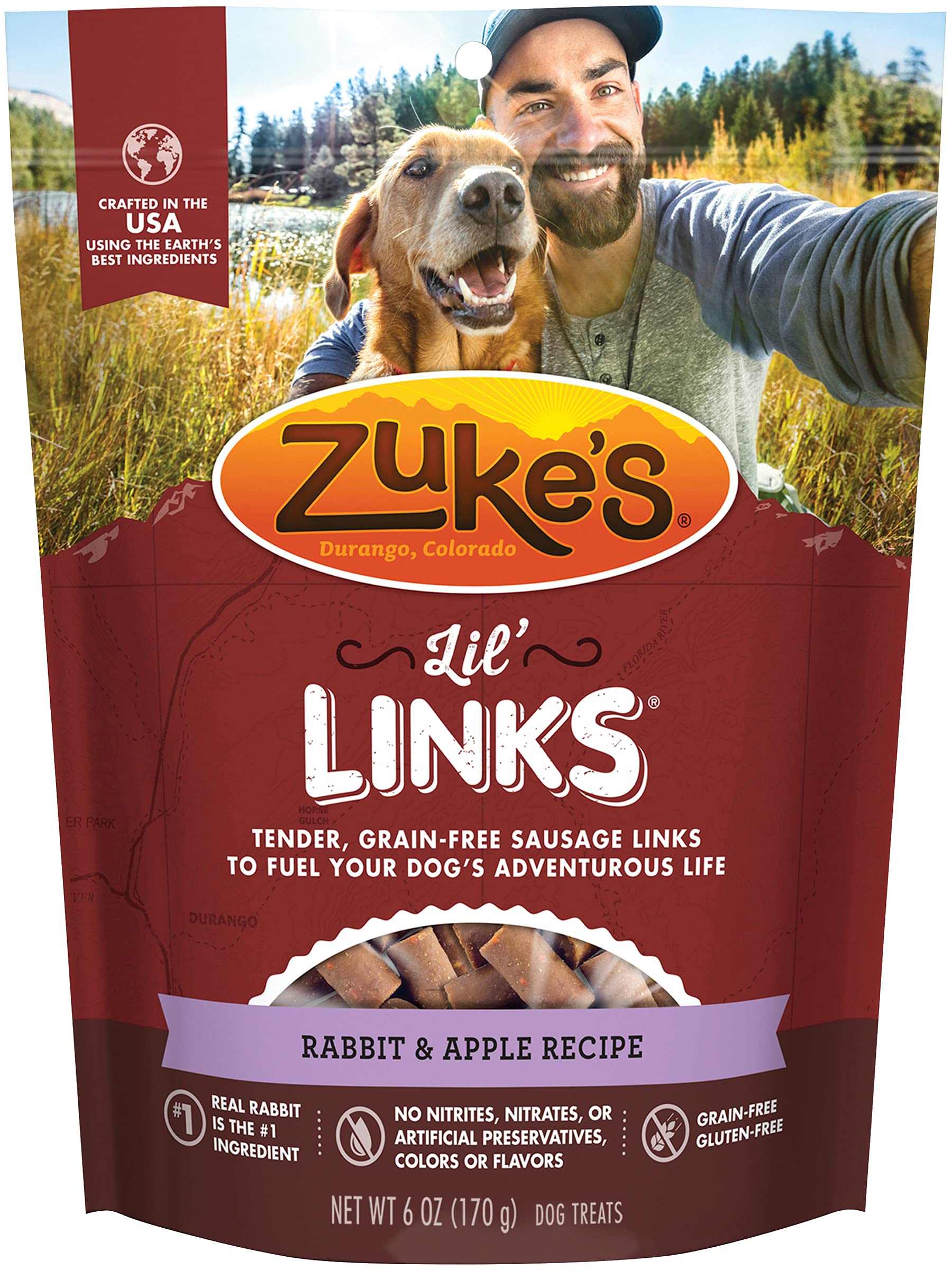 Healthy Little Sausage Links for Dogs - Lil Links Natural Dog Treats for Training & Rewards - Perfect for Small & Medium Breed Puppies & Adult Dogs