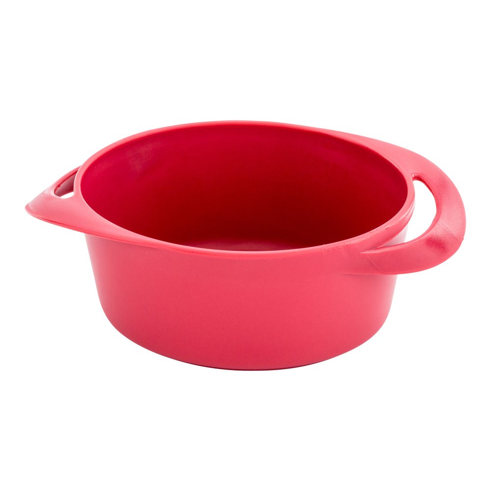 Restaurantware 3 Ounce Mini Serving Dishes - 100 Disposable Plastic Appetizer Plates with Built-In Handles, Rectangle Red Mini Casserole Dishes for Snacks, Desserts, Parties, Catering & Events
