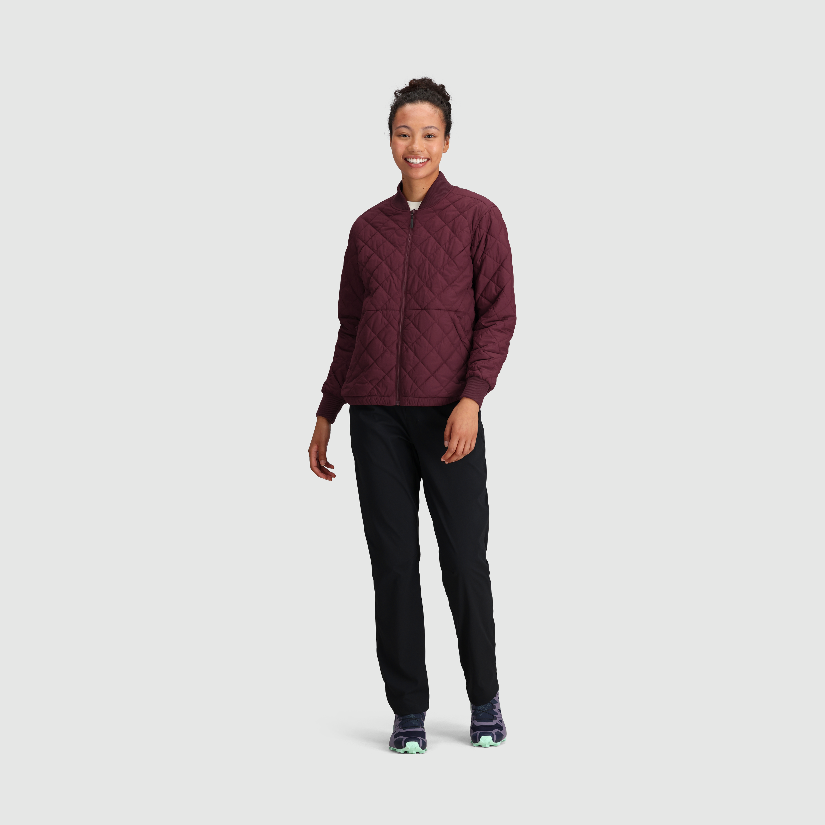 Women's Reversible Bomber Jacket - Lightweight Zippered Outerwear for Casual & Streetwear Style | Perfect for Fall Layering & Everyday Wear