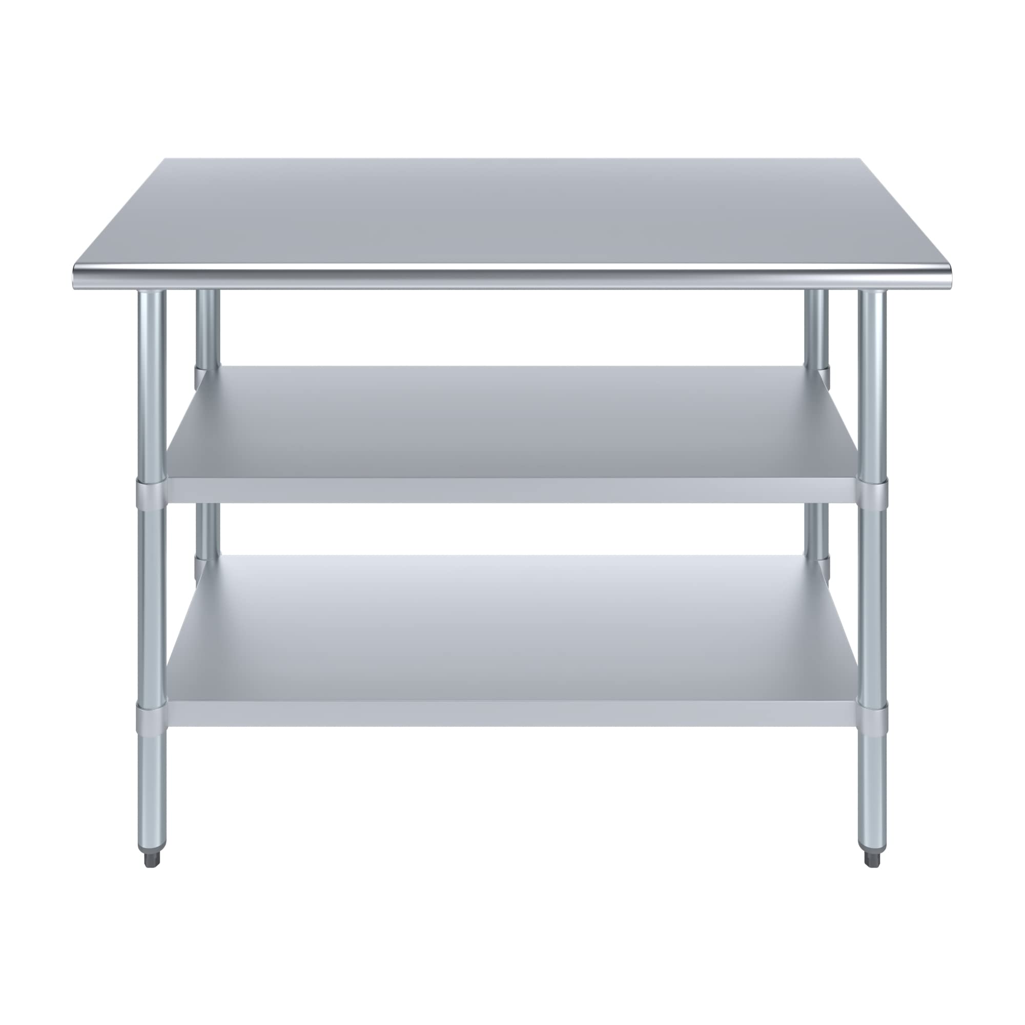Stainless Steel Work Table with 2 Shelves - 48