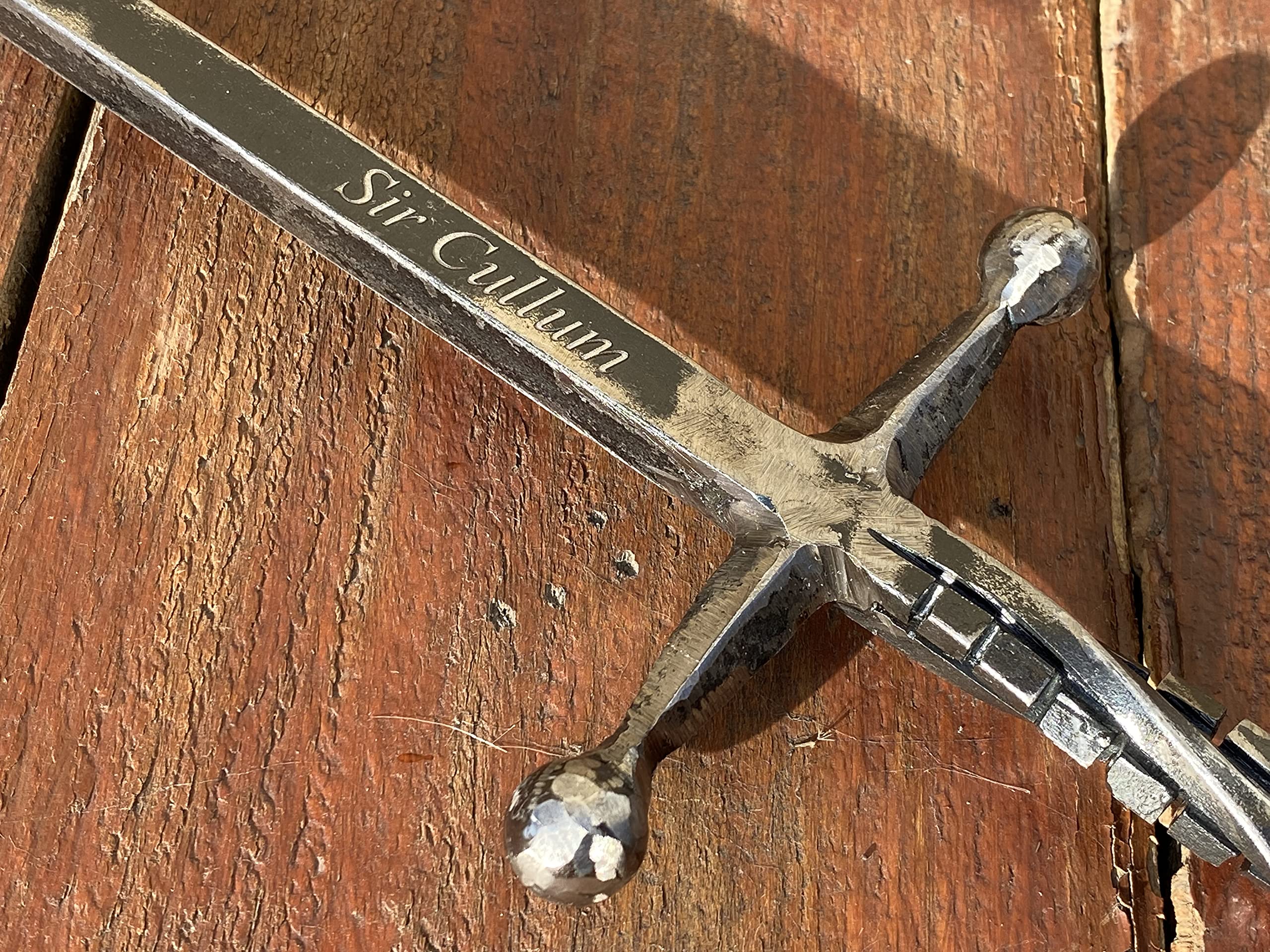 Sturdy Fire Poker with Sword Handle - Perfect Gift for Men, Unique Fireplace Decor - Ideal for Camping, Fireplace Accessories & Outdoor Adventures