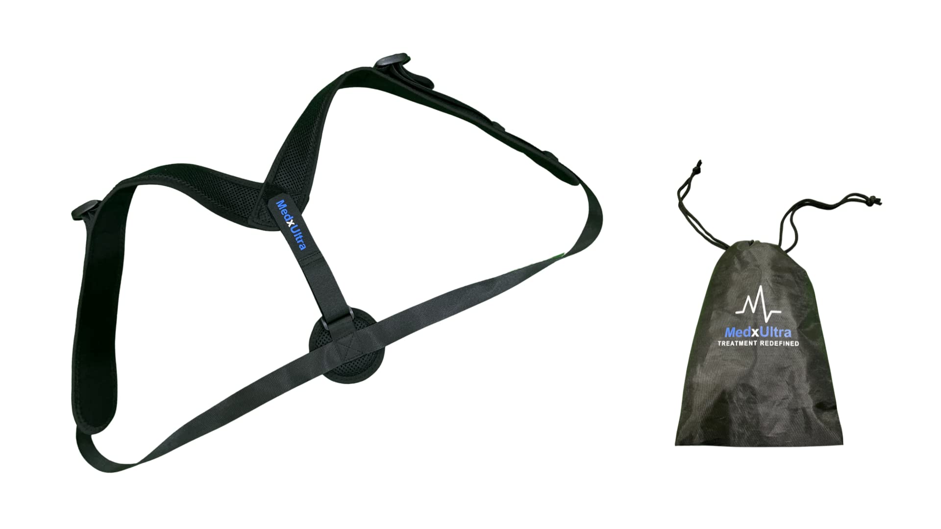 Posture Corrector with Carrying Bag - Adjustable Back Brace for Men, Women & Kids - Relieves Neck, Shoulder & Upper Back Pain - Invisible Support for Office, Driving & Daily Use
