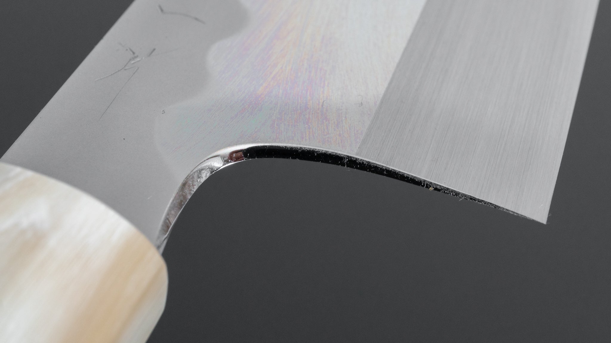 Hitohira Togashi Kyuzo White #1 Fuji Hakumon Mizu Honyaki Gyuto 240mm Japanese Chef Knife with Taihei Makassar Ebony Handle (#036/Saya) - Premium Kitchen Knife for Sushi, Sashimi & Meat Cutting