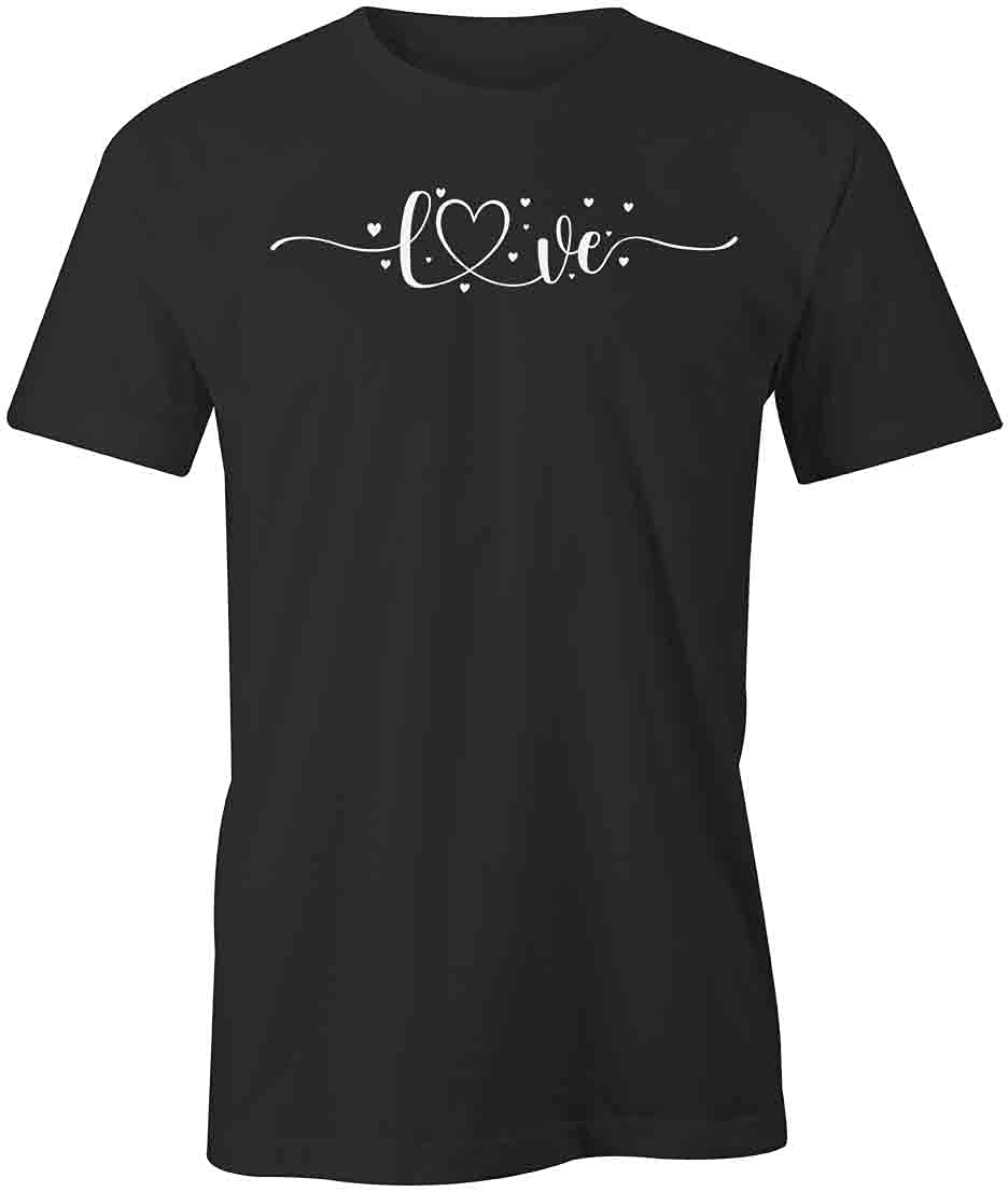 Love Graphic T-Shirt for Women & Men | Black Printed Cotton Tee - Perfect for Casual Wear, Date Nights & Couple Outfits