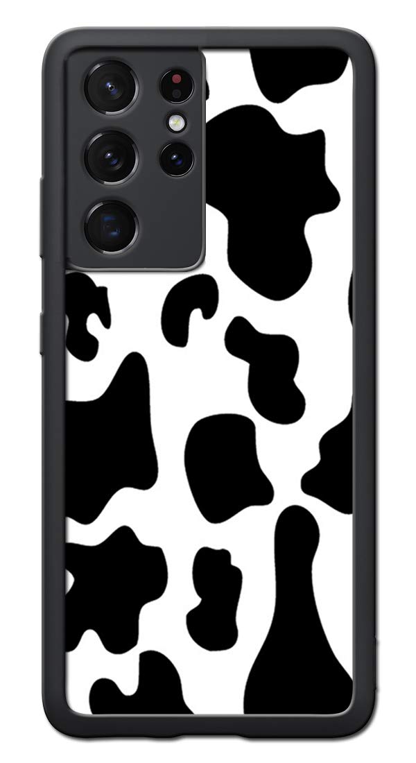 Samsung Galaxy S21 Ultra Case - Shockproof TPU Phone Cover with Cow Print Design - Slim Protective Case for Galaxy S21 Ultra - Perfect for Daily Use, Travel & Outdoor Activities