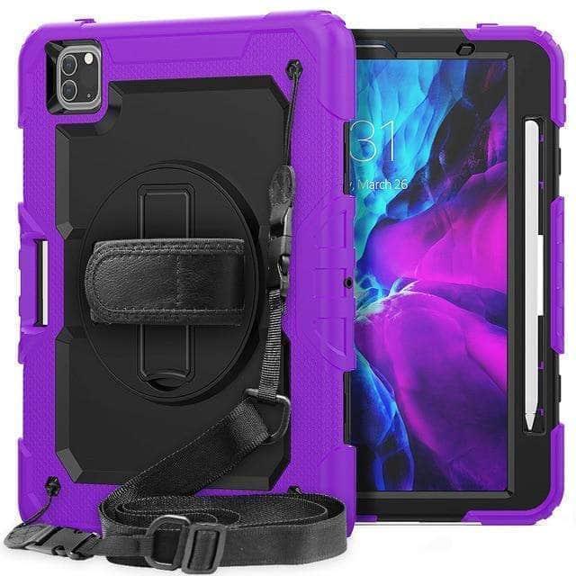 Shockproof Armor Heavy Duty iPad Pro 11 Case (2020 Model) - Rugged Protective Stand Cover for Outdoor, Travel & Work - Drop Proof & Scratch Resistant