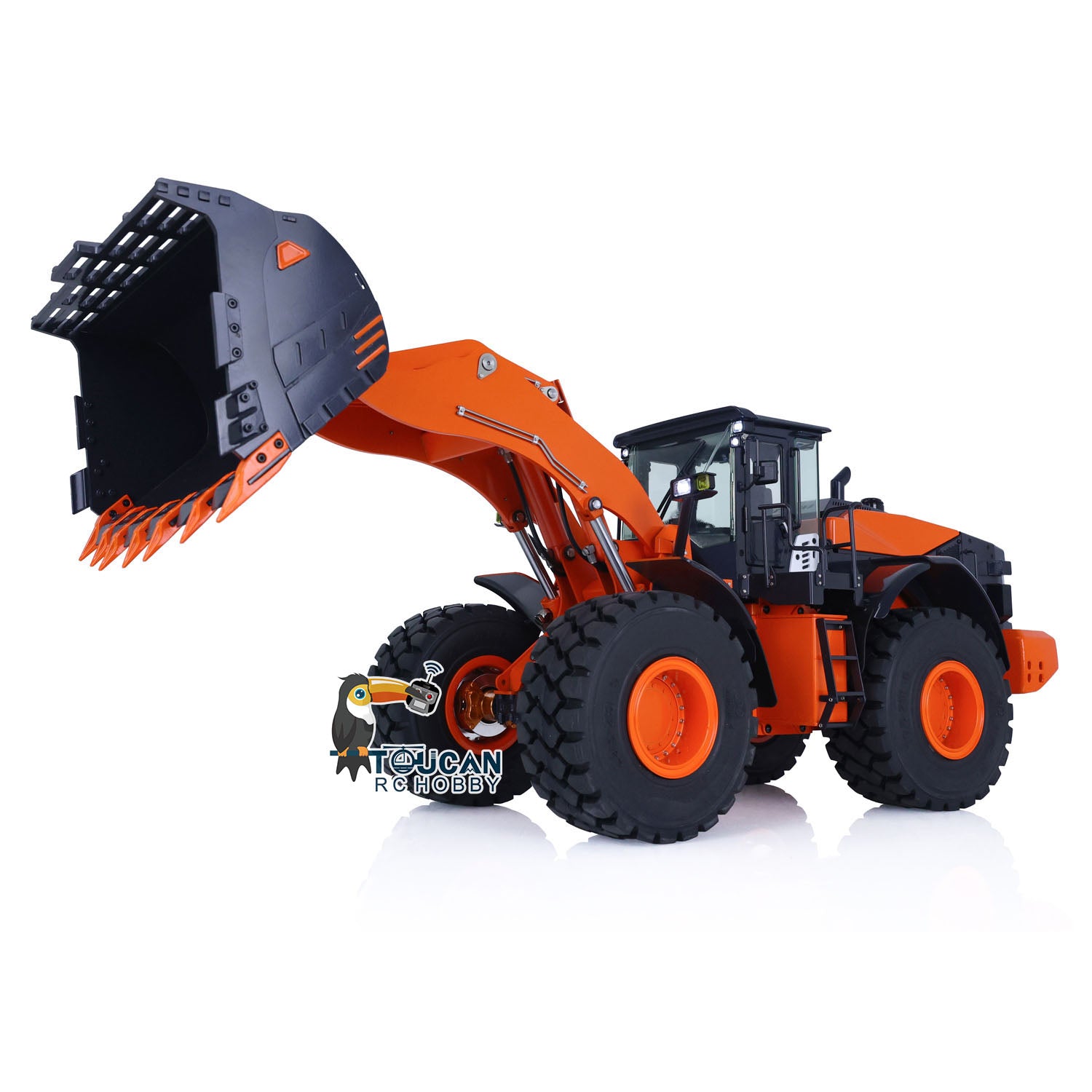 1/14 Scale Hydraulic RC Loader ZW370 JDM 198 - Remote Control Metal Construction Truck with New Sound Module - Realistic Model for Construction Site Play & Collectors