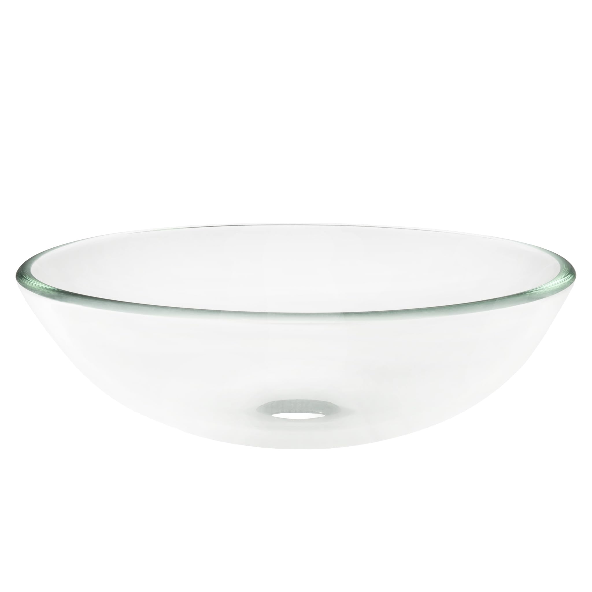 Novatto BONIFICARE Modern Glass Vessel Bathroom Sink Set with Chrome Faucet - Perfect for Contemporary Bathroom Vanities, Powder Rooms, and Luxury Home Decor