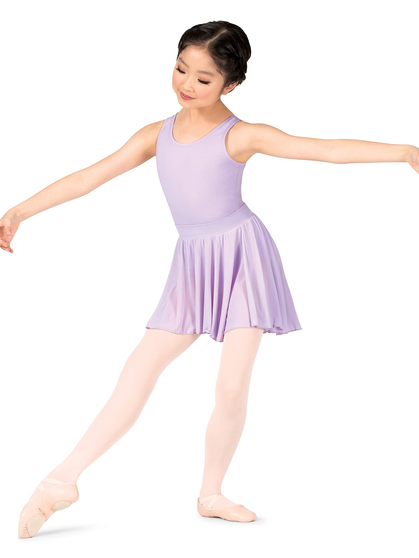 Girls Mesh Ballet Skirt - Pull-On Dance Tutu for Performance & Practice