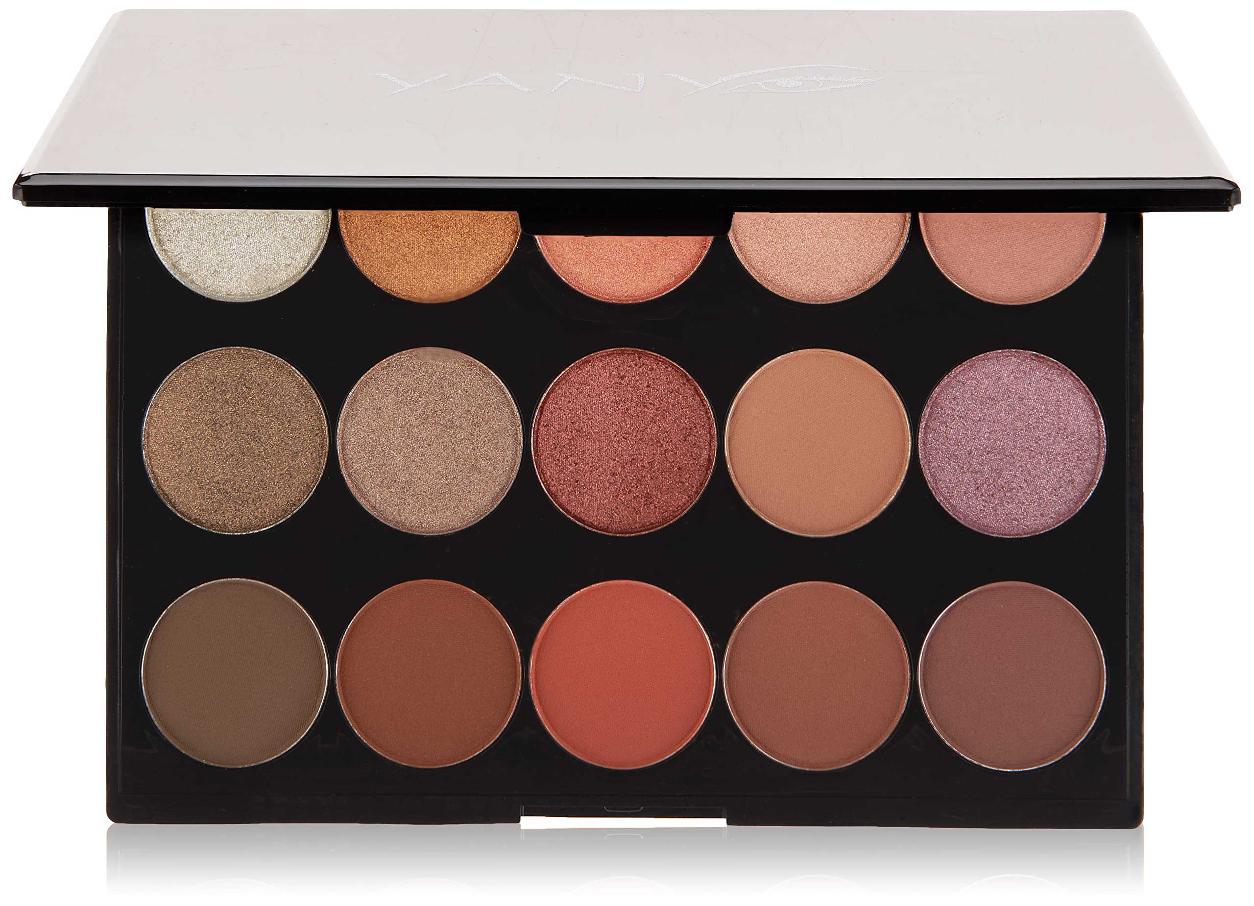 15-Shade Minah Eyeshadow Palette - High Pigment Matte & Shimmer - Cruelty-Free Makeup for Party & Date Night