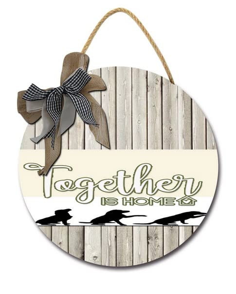 Ugtell Together is Home Wooden Sign - 11