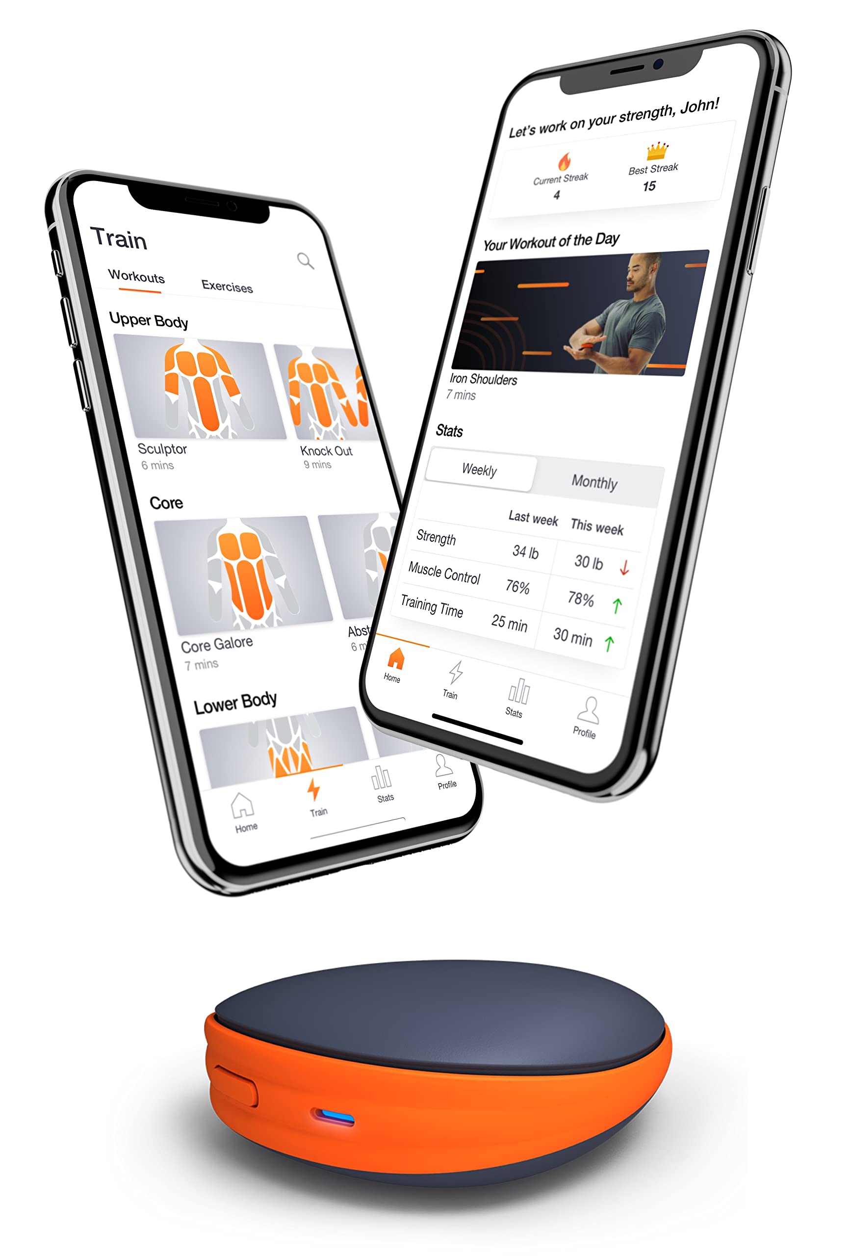 Activ5 Portable Isometric Exercise Device - Full-Body Strength Training Equipment with Free Coaching App - No Impact Muscle Activation for Home, Office & Travel Workouts