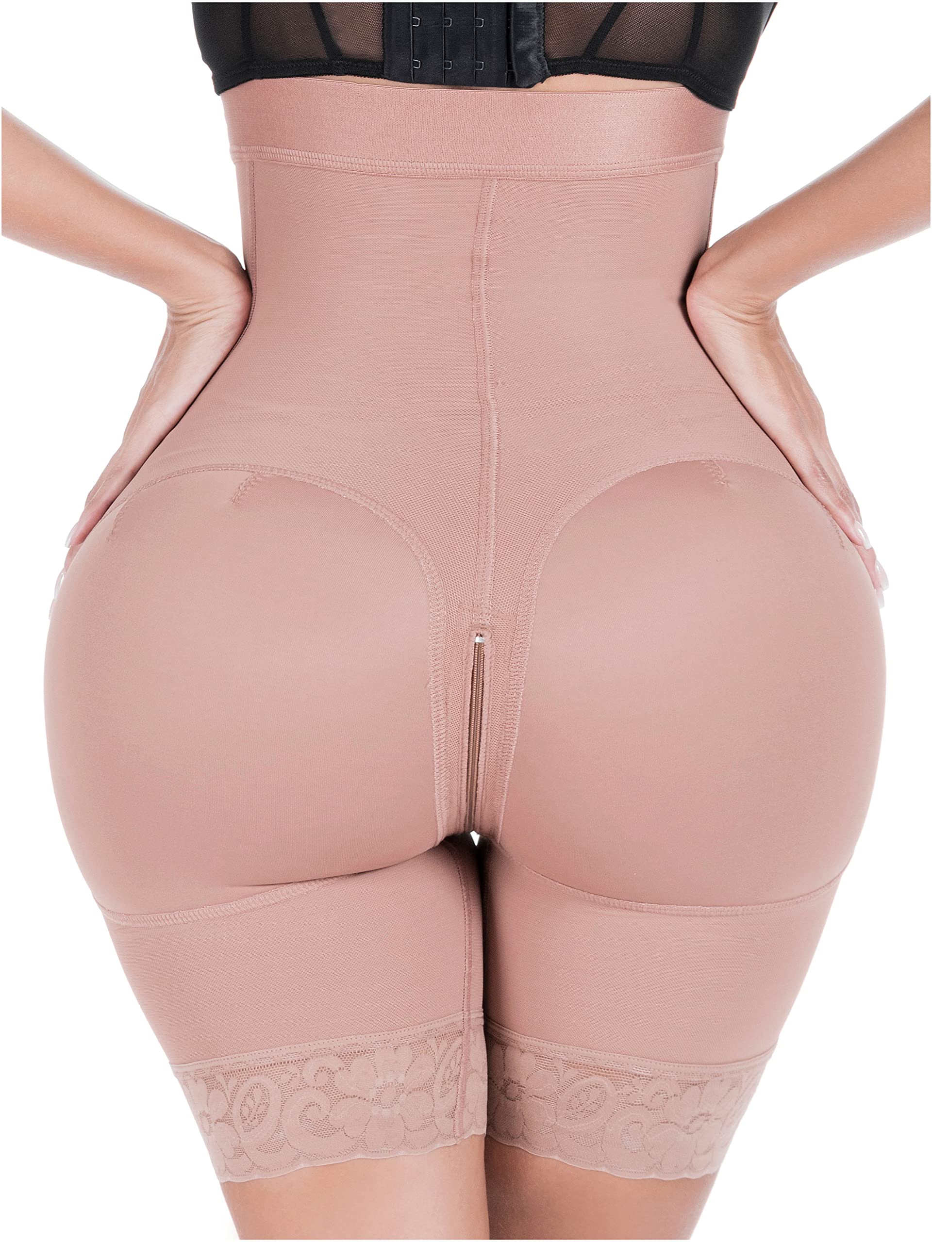 Sonryse High Waisted Butt Lifting Shapewear Shorts for Women - Colombian Fajas Body Shaper - Perfect for Tummy Control, Waist Training & Wearing Under Dresses