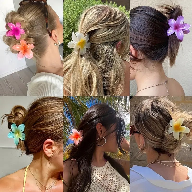Exotic Frangipani Flower Hair Clip - Elegant and Stylish Hair Accessory for Women, Perfect for Weddings, Parties, and Everyday Wear
