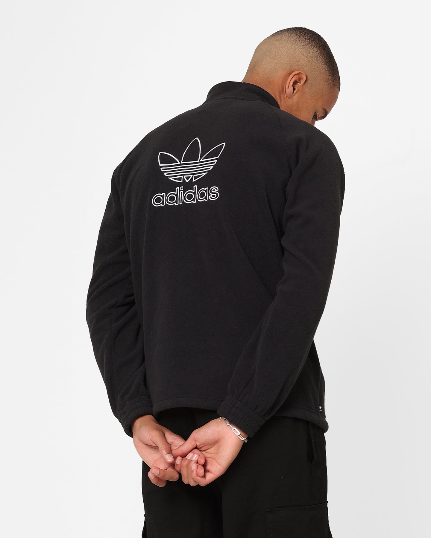 Adidas Adicolor Trefoil Teddy Fleece Jacket for Men & Women - Soft Warm Winter Coat with Iconic Logo - Perfect for Outdoor Activities, Casual Wear & Street Style Fashion