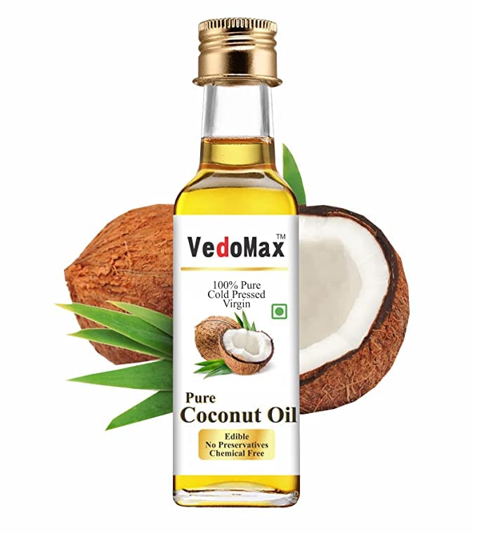 SHN Ultra Pure Cold Pressed Natural Virgin Coconut Oil - 100% Pure Organic Coconut Oil for Cooking, Skin & Hair Care | Perfect for Baking, Massage & Deep Conditioning (200ml) - Ideal for Healthy Recipes, DIY Beauty & Natural Hair Treatments