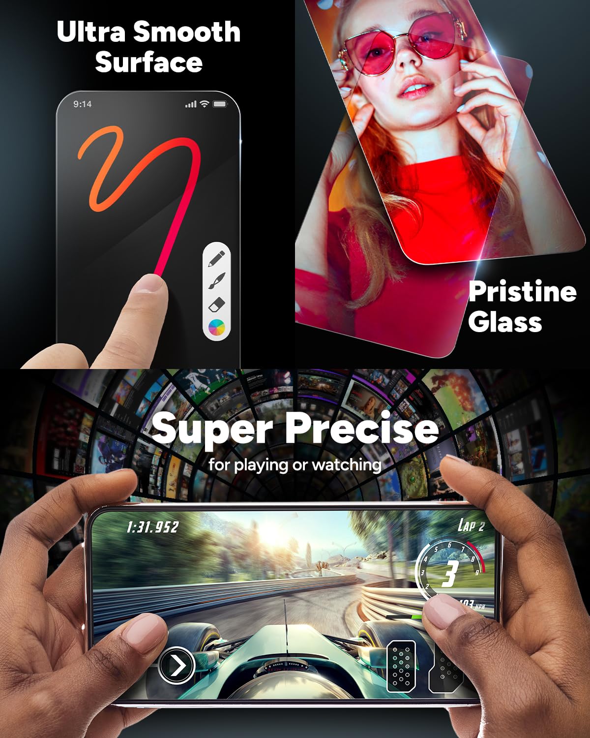 ZAGG InvisibleShield Glass Elite Anti-Glare Screen Protector for iPhone 15 Pro Max - 5X Stronger Tempered Glass with Reinforced Edges, Scratch & Smudge Resistant, Matte Finish - Perfect for Work, Travel & Everyday Protection