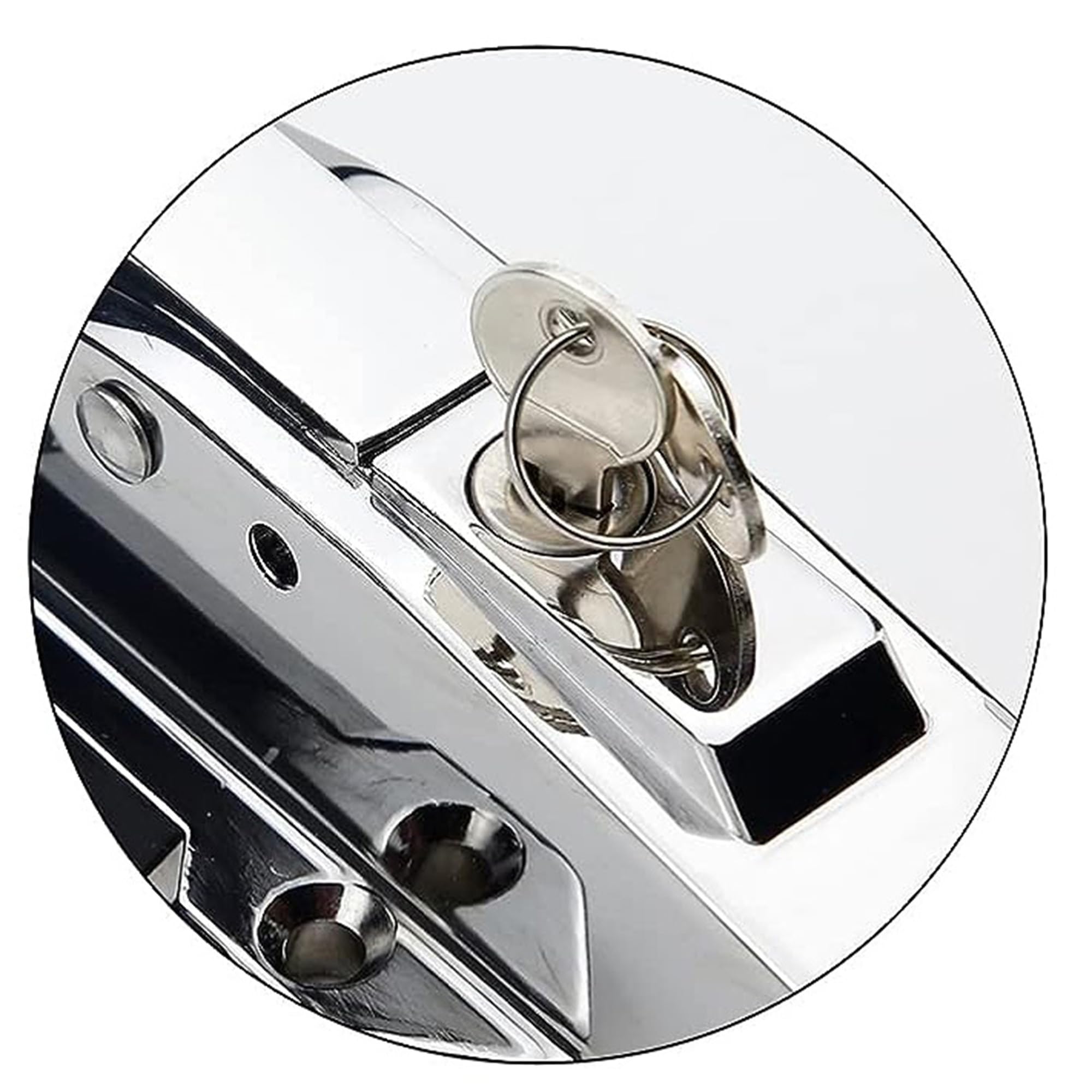 Stainless Steel Walk-in Cooler & Freezer Door Handle with Latch - 1.8 Inch Base Height for Commercial Refrigerators, Ovens, Lab Equipment | Durable Hardware for Food Service, Medical & Industrial Applications