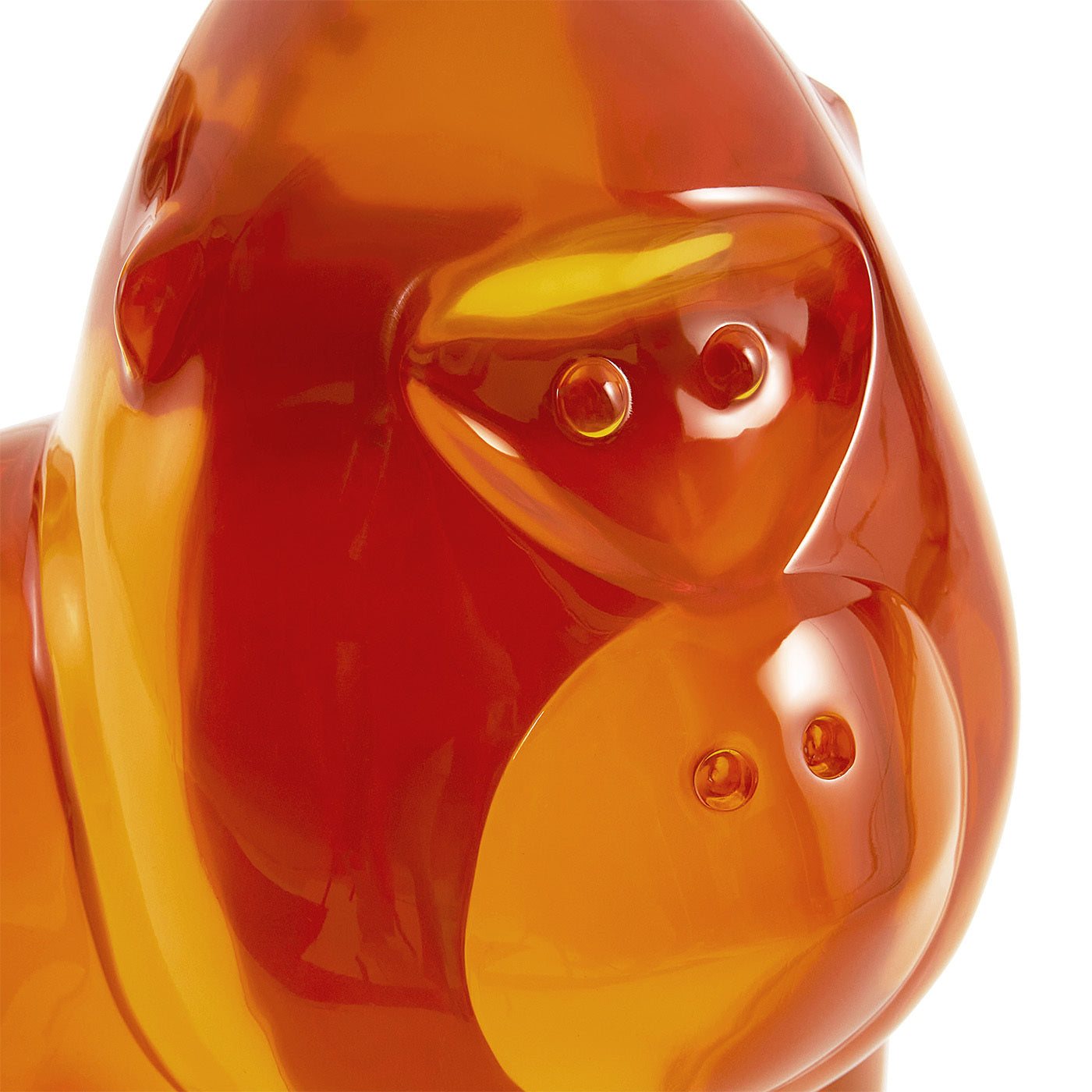 Acrylic Gorilla Figurine - Handcrafted Decorative Art Sculpture for Home, Office & Gift Giving