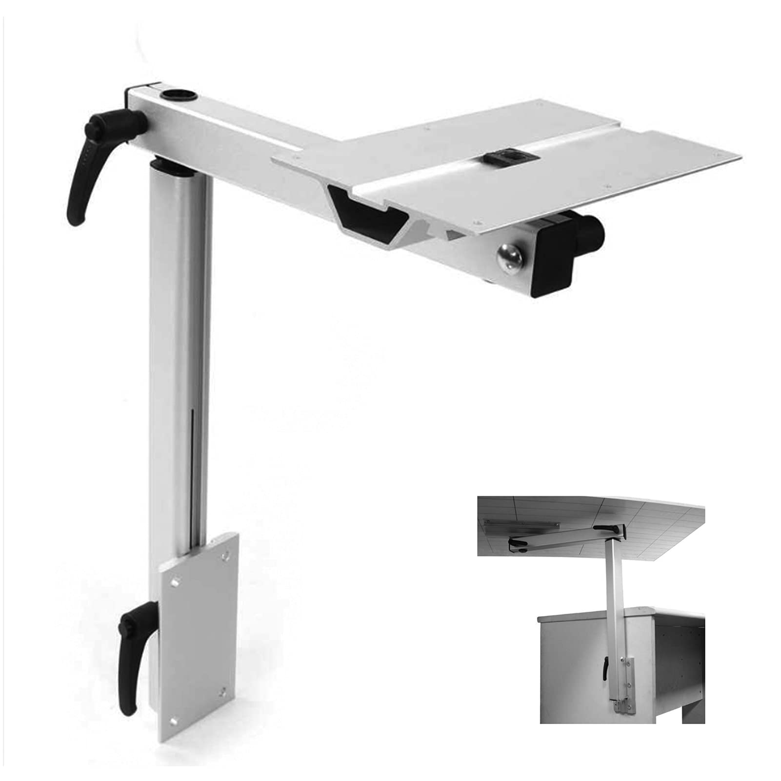 Heavy Duty 360° Rotatable Removable Table Leg - Adjustable Desk Pedestal Stand for RV, Marine Boat, Caravan & Motorhome | Perfect for Laptop Workstations, Dining & Outdoor Adventures