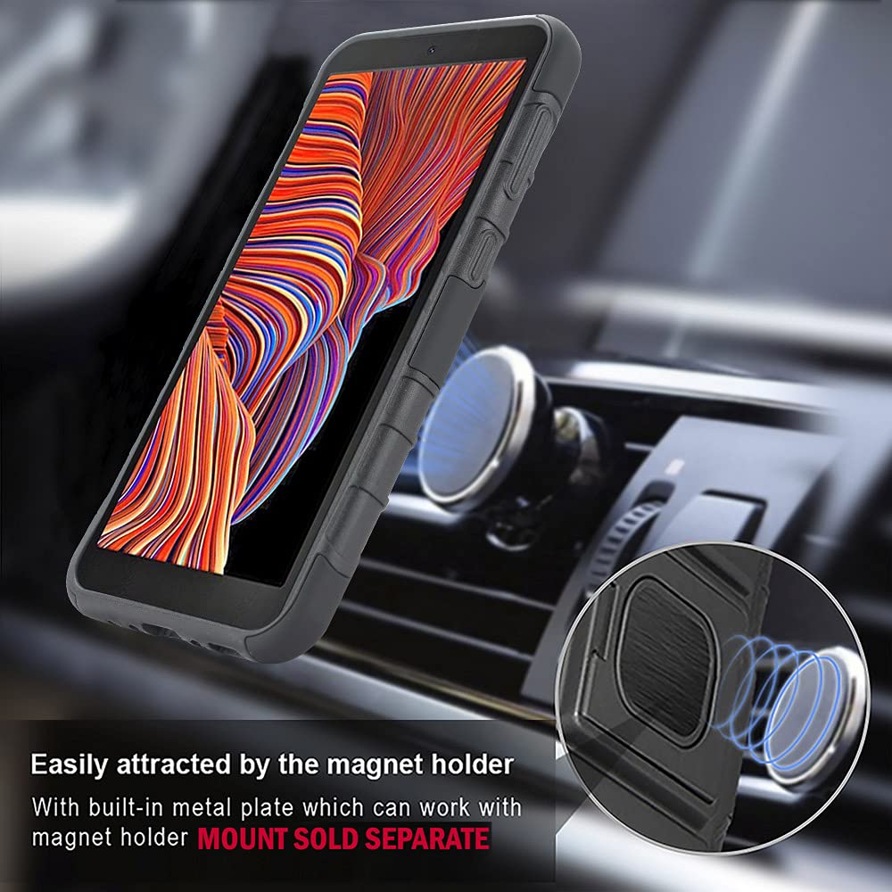 Rugged Case for Samsung Galaxy XCover 5 | Belt Clip & Finger Grip Stand | Outdoor Work Protection