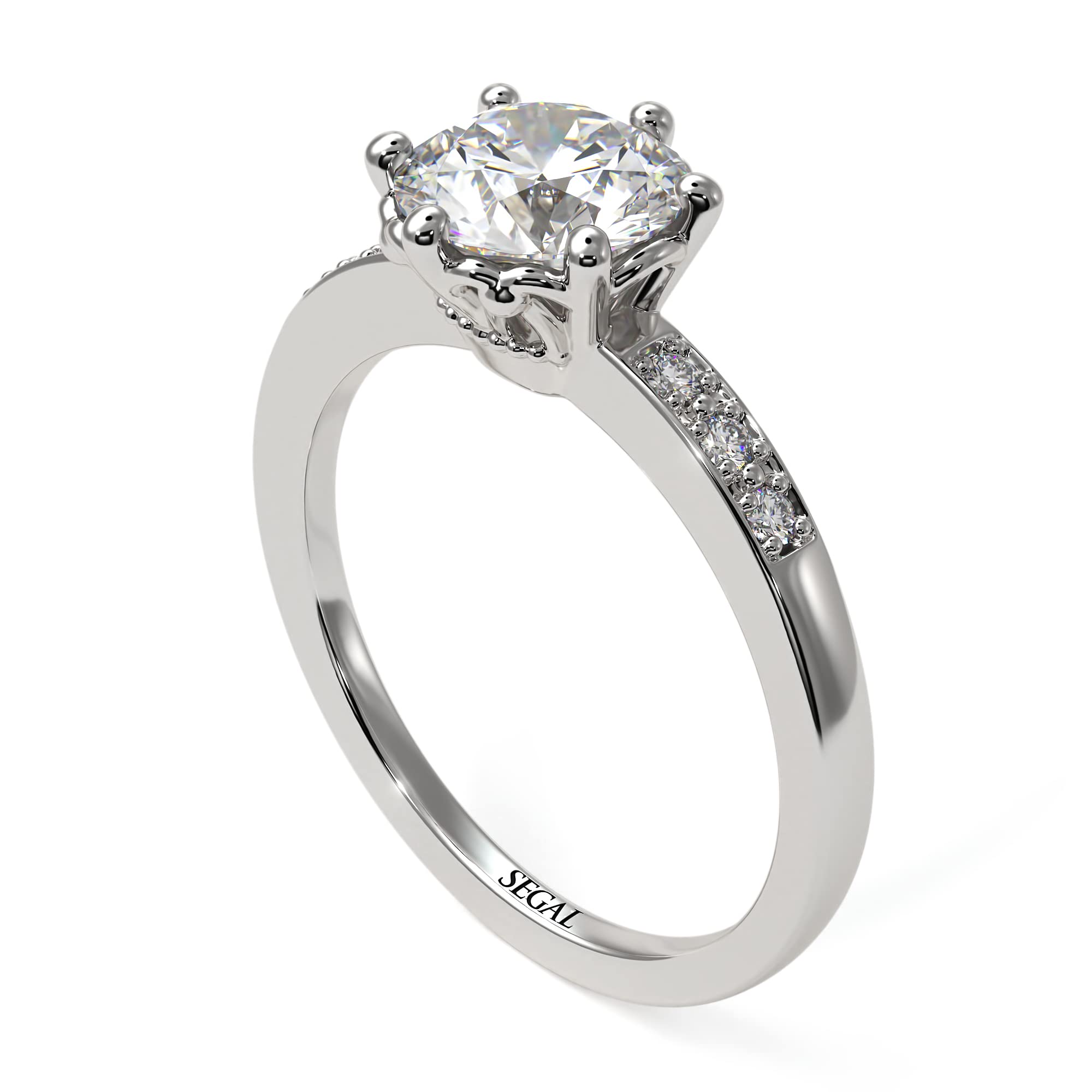 Classic Vintage Engagement Ring with Premium Moissanite - 18K/14K White Gold Diamond Wedding Band for Women | Perfect for Proposals, Anniversaries & Bridal Jewelry
